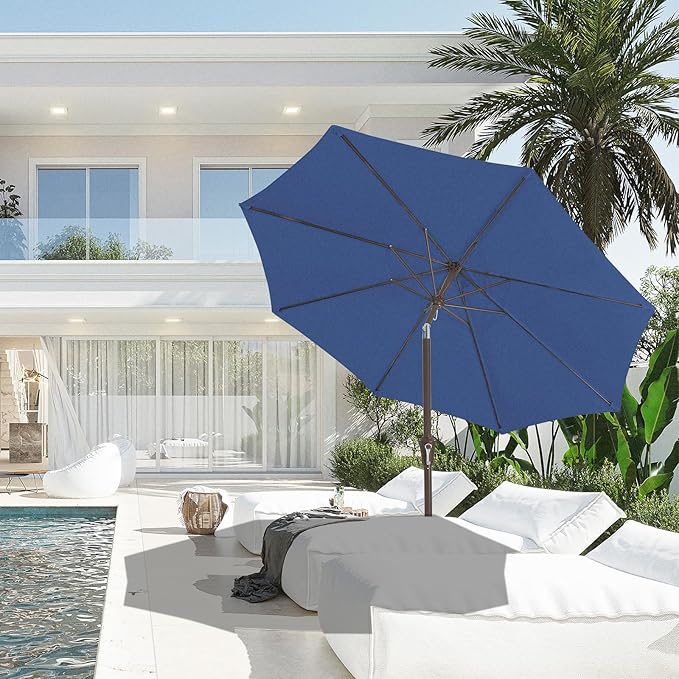 JEAREY 9FT Outdoor Patio Umbrella Outdoor Table Umbrella - Image 4