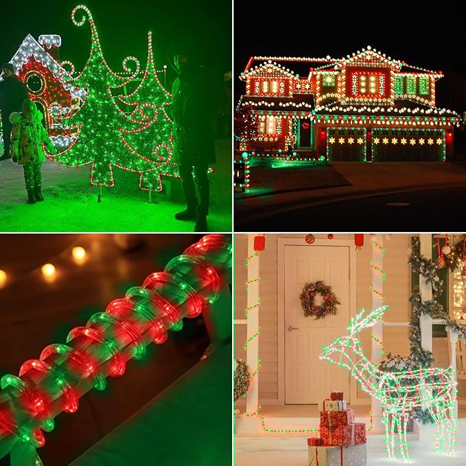 50ft LED Rope Lights Outdoor, 360 LED Connectable and Flexible Tube Lights - Image 7