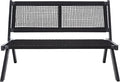SAFAVIEH Outdoor Collection Kobina Black Acacia Wood/Black Rope Foldable Bench by SAFAVIEH