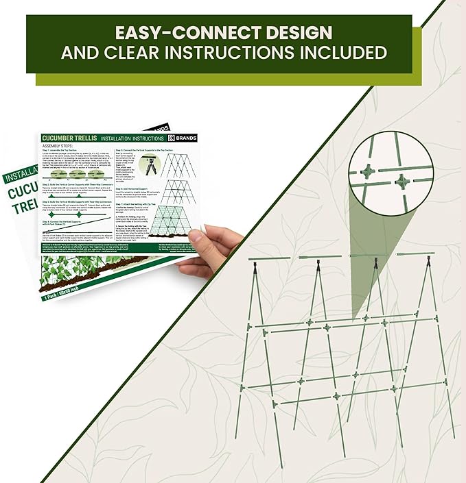 50x50 Cucumber Trellis for Raised Bed - Image 7