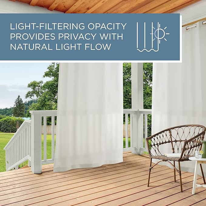 TOWN & COUNTRY BASICS Heavyweight Vanilla Grommet Curtain | Light Filtering | - Image 8