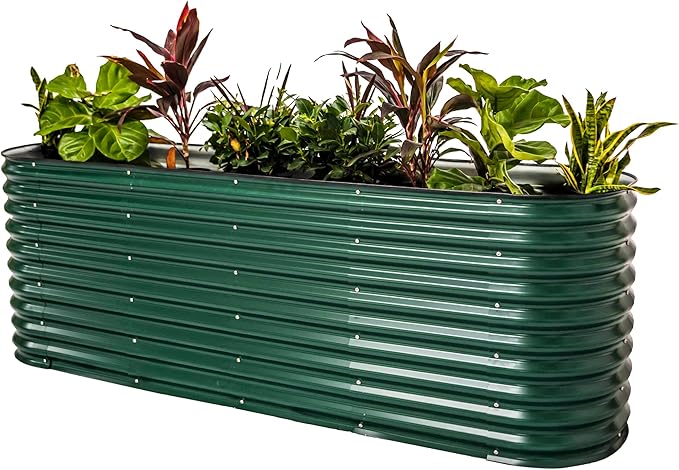 32" Extra Tall Raised Garden Bed Kits, 3.5 x 6.5 x 2.7ft Deep Root 9 in 1 by VegoGarden