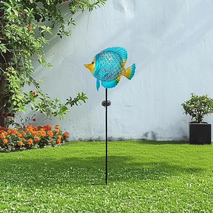 HONGLAND Outdoor Fish Solar Garden Lights - Image 9