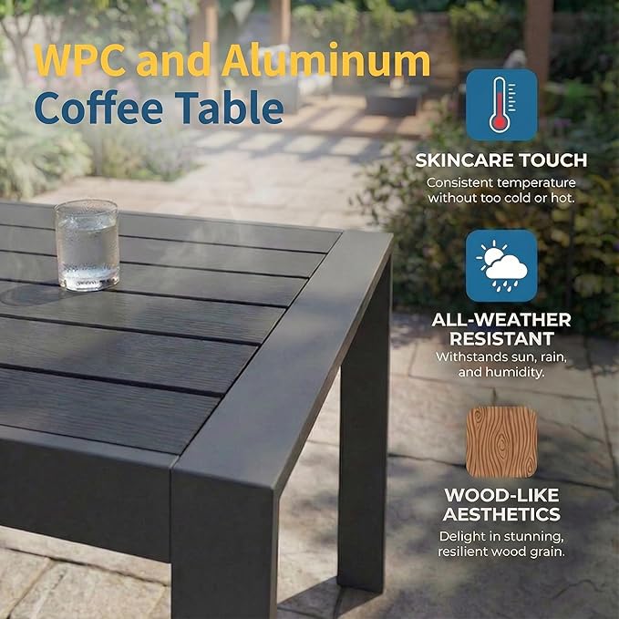Solaste Aluminum Patio Furniture Set - Image 8