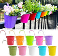 10 Pcs Fence Planters, Railing Planter Flower Pot by JOYFERNAL