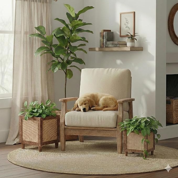 Autumn Alley Rustic Boho Large Indoor Planter - Image 2