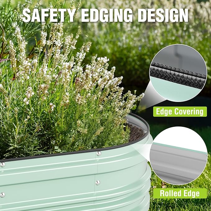 WORKPRO 2PK 4x2x1ft Galvanized Raised Garden Bed Set, Rust & Corrosion - Image 5
