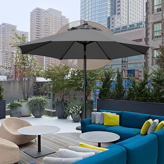 Sunnyglade 9' Patio Umbrella Outdoor Table Umbrella - Image 7
