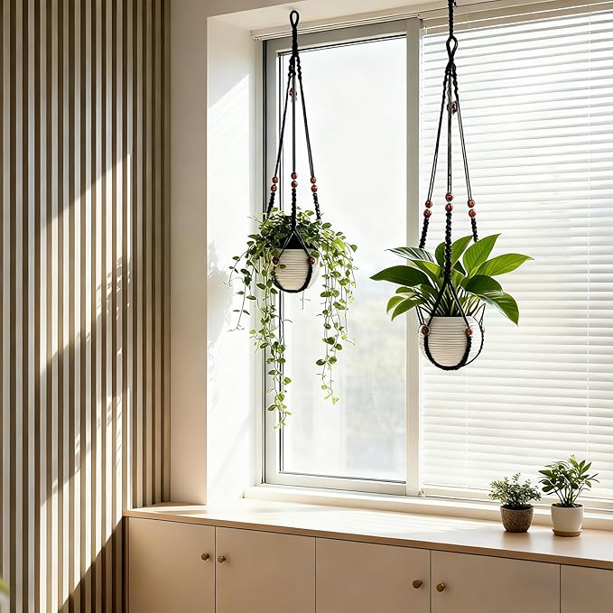 35 Inch Macrame Plant Hanger, Large - Image 3