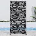 Casaphoria 72" H x 35" W Metal Outdoor Privacy Screen, Freestanding Decorative by Casaphoria
