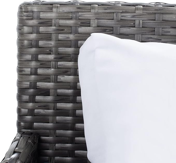 Safavieh Outdoor Collection Cadeo Grey Brown/White Cushion Daybed PAT7500C - Image 10