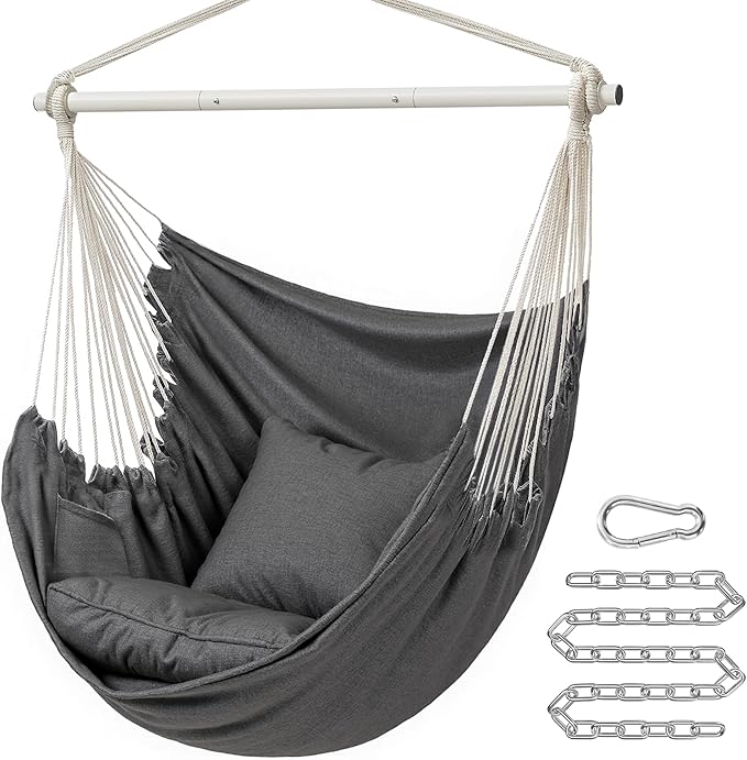 SONGMICS Hammock Chair, Load Capacity 500 lb, Hanging Chair by SONGMICSbySONGMICSHOME