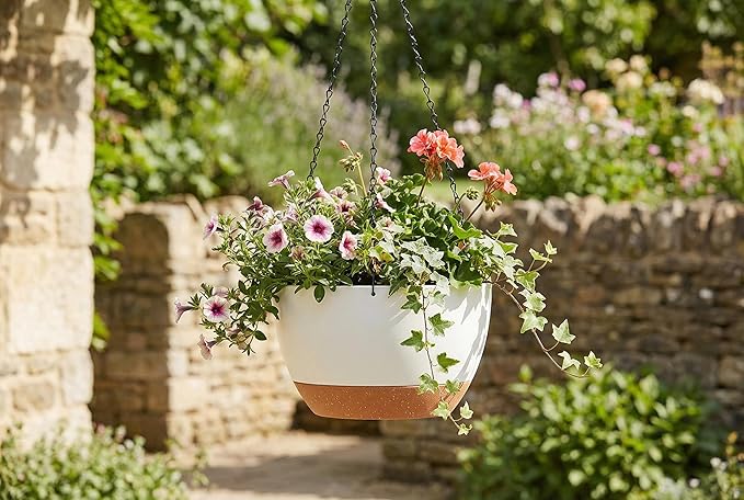 Hanging Planters 3-Pack, 8 Inch Self-Watering Hanging Pots - Image 4