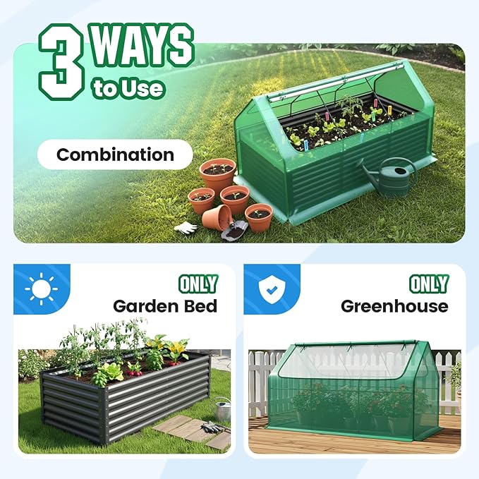 Quictent Raised Garden Bed Galvanized Raised Beds - Image 3