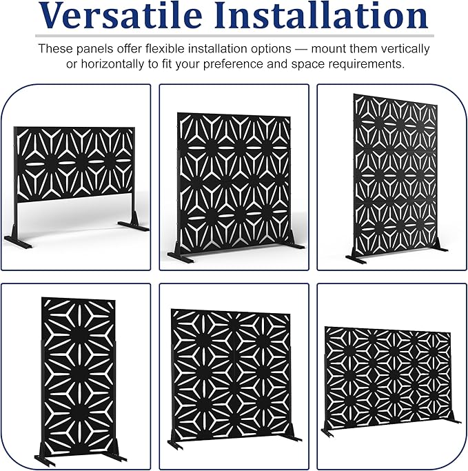 Outdoor Privacy Screen, Freestanding Privacy Fence Panels - Image 4