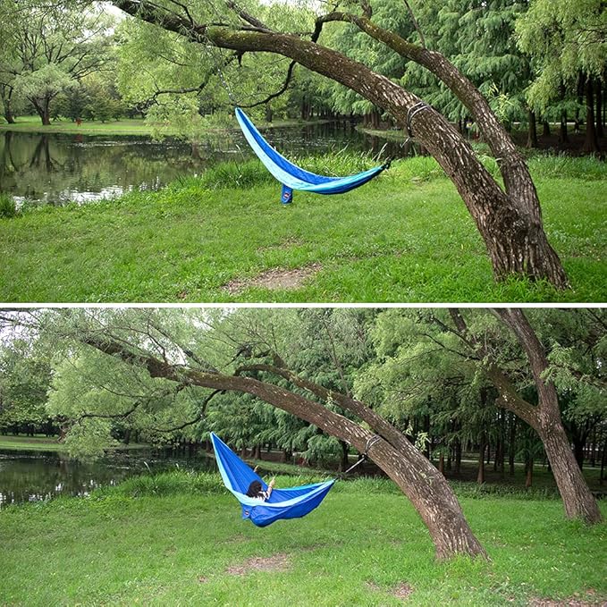 Camping Hammock, Super Lightweight Portable Parachute Hammock - Image 7