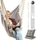 Hanging Hammock Chair Swing – Hanging Chair Outdoor & Indoor by EXTIRIO