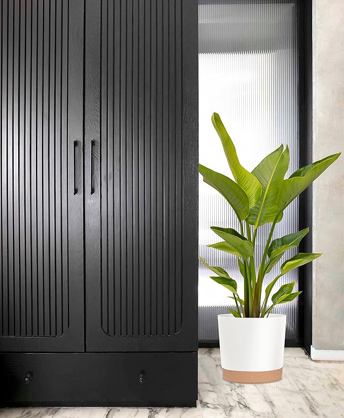 kubvici Plant Pots for Indoor Plants, 2 Pack 10 Inch Plant Pot Plastic Flower - Image 9