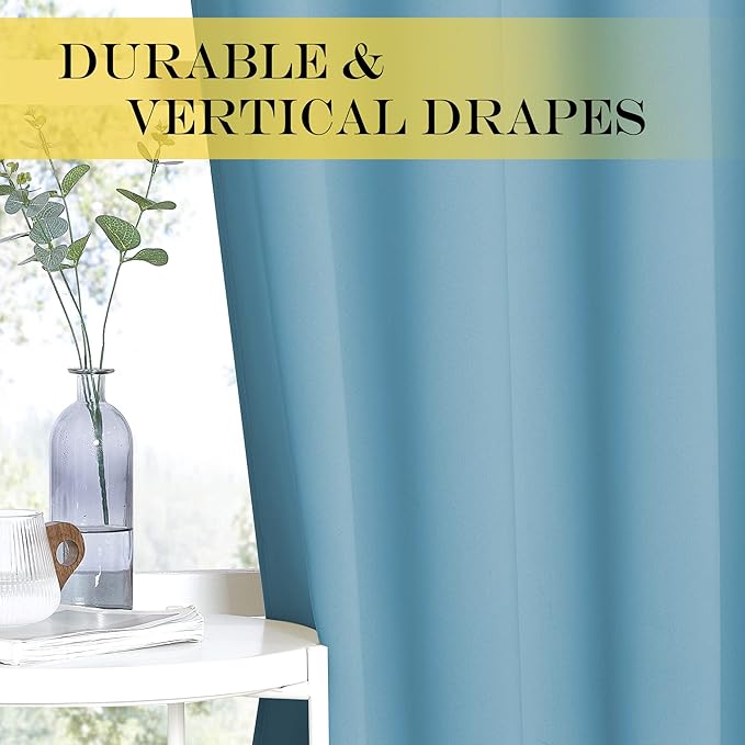 NICETOWN Bedroom Curtain Room Darkening Drapery 102 inches Length - Image 4