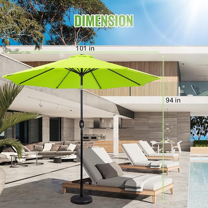 Backyard Expressions 9 ft. Patio Umbrella, Market Table Umbrella w/Tilt and - Image 7