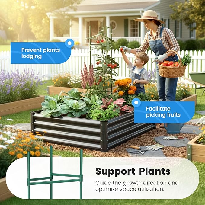 Quictent Galvanized Raised Garden Bed 4x3x1 Ft Metal Planter Box - Image 2