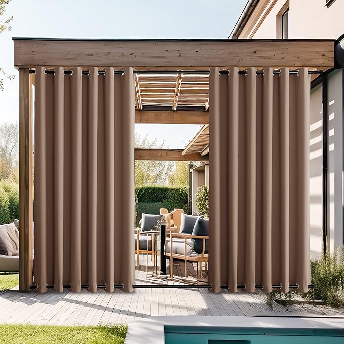 NICETOWN 2 Panels Outdoor Curtains by NICETOWN