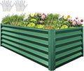 YITAHOME 6x3x3ft Large Raised Garden Bed Kit, Galvanized Metal Planter Box by YITAHOME