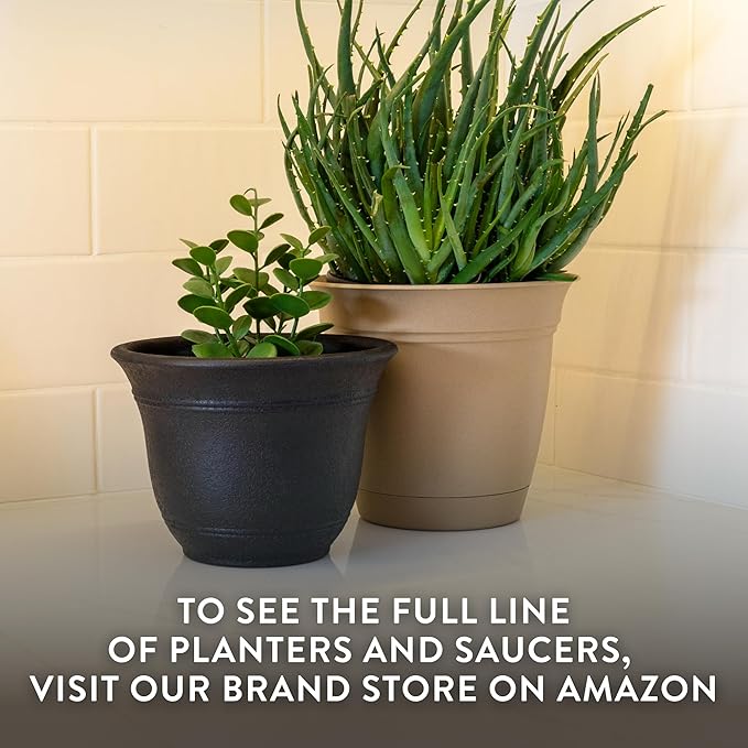 The HC Companies Sierra Round Self-Watering Pot - Image 7