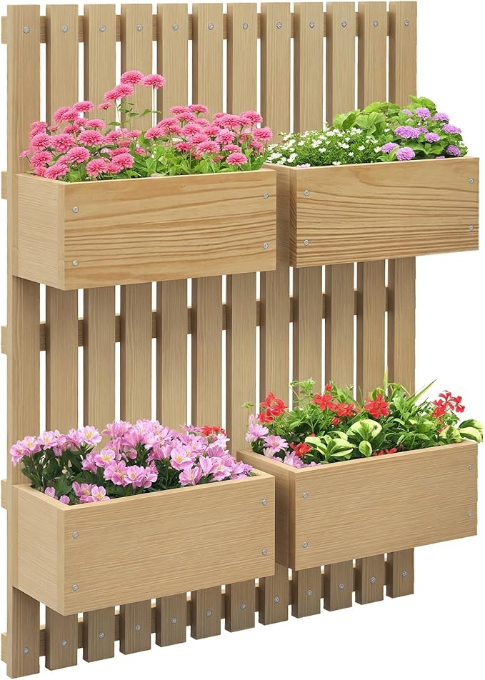 Outsunny 4 Box Raised Garden Bed by Outsunny