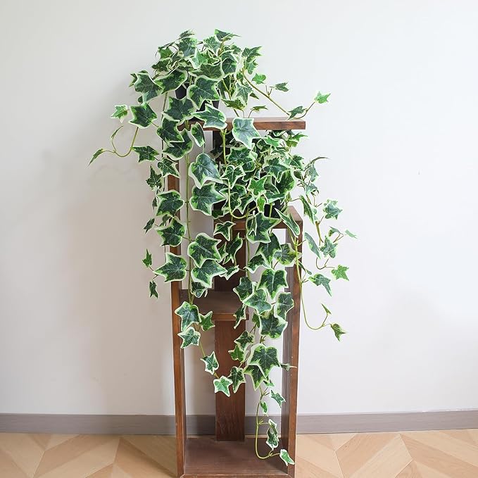 Fake English Ivy Plants in Pots Set of 2 – Realistic Artificial Ivy Greenery - Image 3