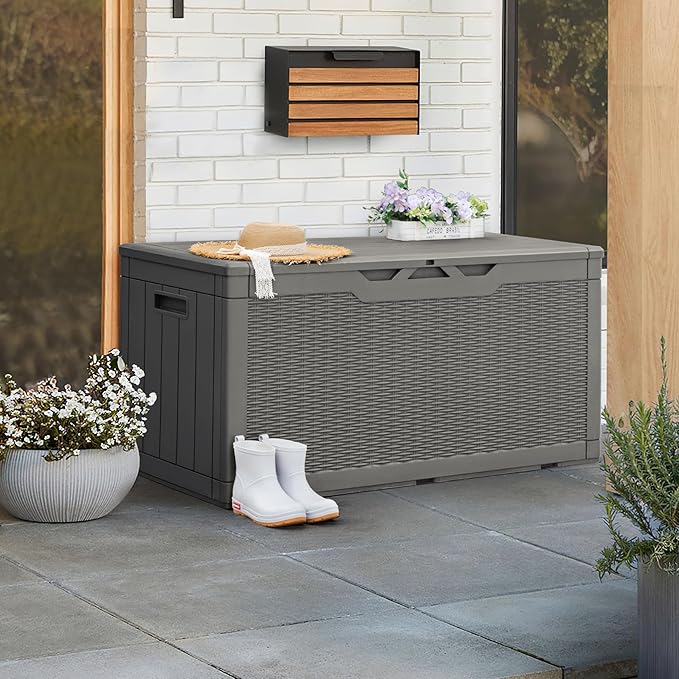 Greesum 100 Gallon Resin Patio Storage Box - Image 4