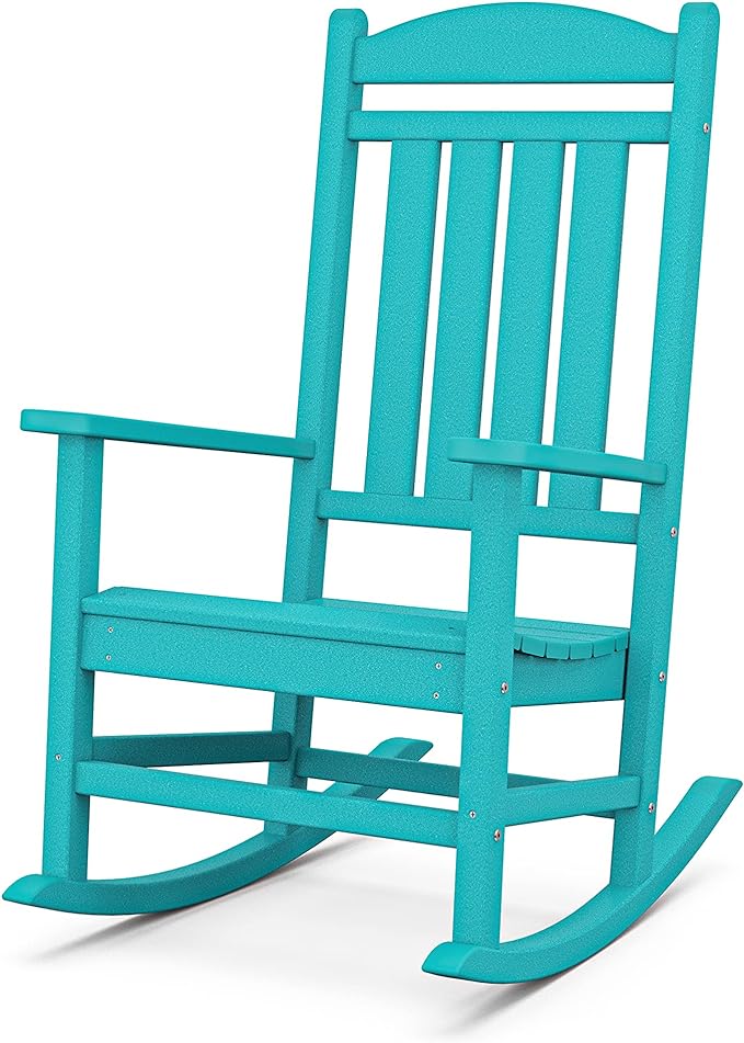 POLYWOOD Presidential Rocking Chair in Aruba by POLYWOOD