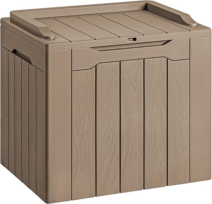 Devoko 30 Gallon Resin Deck Box Outdoor Indoor Waterproof Storage Box by DEVOKO
