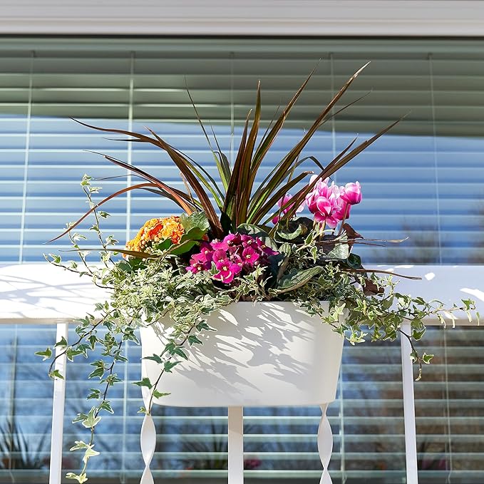 Beautiful Hanging Flower Pots for Outside Railing Or Fence - Image 5