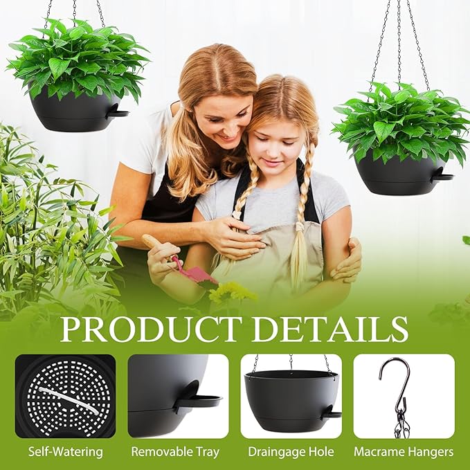 10 Inch Hanging Baskets 2 PC - Image 3