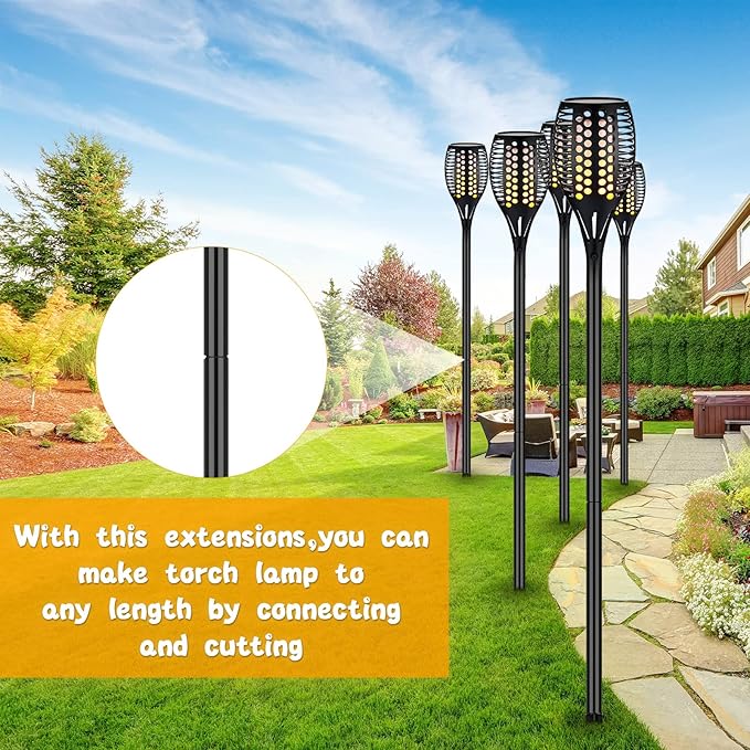 Chunful 8 Kit Solar Light Stakes Replacement Lame Lamp Extension Pole Ground - Image 4