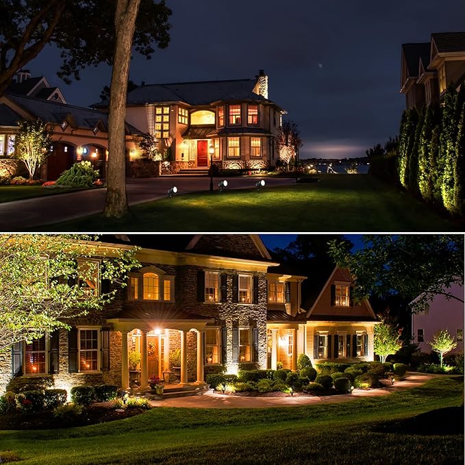 12W LED Landscape Lights Low Voltage, 3000K Warm White 12V AC/DC Waterproof - Image 7
