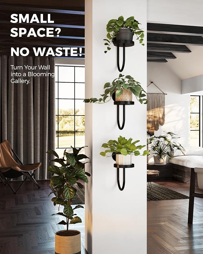 Bamworld Hanging Planters for Indoor Plants Wall Plant Holder Plant Hanger - Image 5