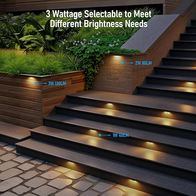 LEONLITE 8-Pack 4 Inch LED Hardscape Lighting, Update Retaining Wall Lights - Image 2