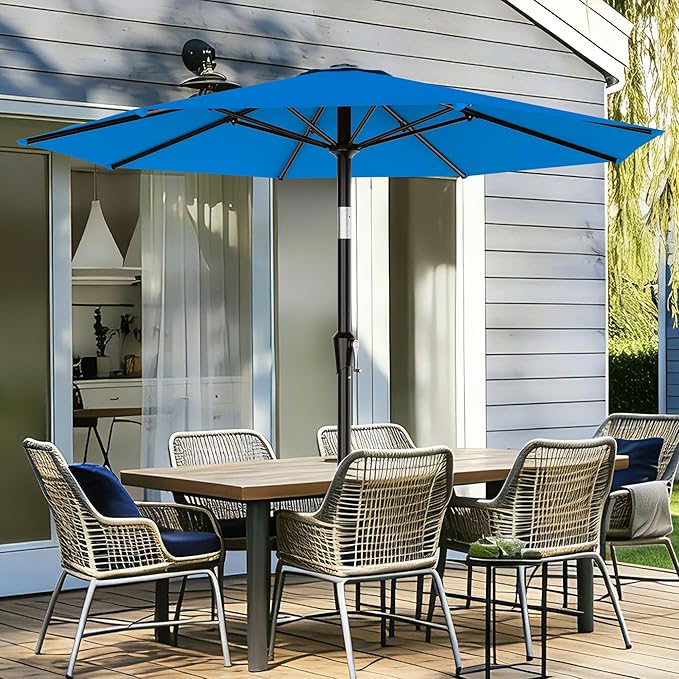 AreShark 9 FT Patio Umbrella for Outdoor, Outdoor Table Umbrella - Image 2