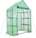 Aoodor Walk-in Greenhouse with 4 Shelves, 4.7×2.5×6.4 ft Outdoor Garden Plant by Aoodor