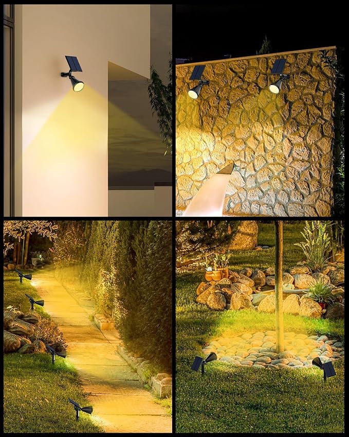 Solar Spot Lights Outdoor, 10 Pack Outdoor Solar Lights - Image 7