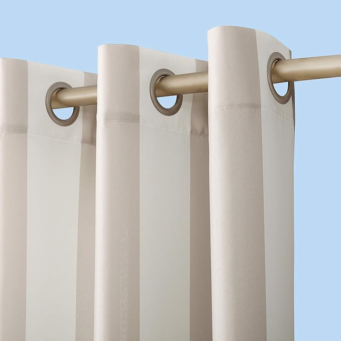 Sun Zero Valencia 2-Pack Cabana Stripe Indoor/Outdoor UV Protectant Energy - Image 2