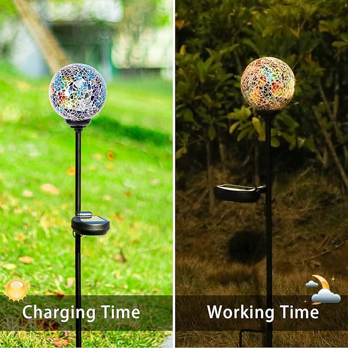 VCUTEKA Solar Path Lights Outdoor Decorative - Image 3