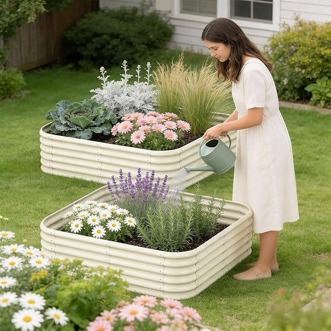 2-Pack 4x1.5ft Galvanized Raised Garden Bed, Outdoor Planter Bed, Metal Planter - Image 7