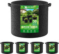Land Guard 4-Pack Fabric Grow Bags 30 Gallon, Thickened Nonwoven Garden Pots by LandGuard