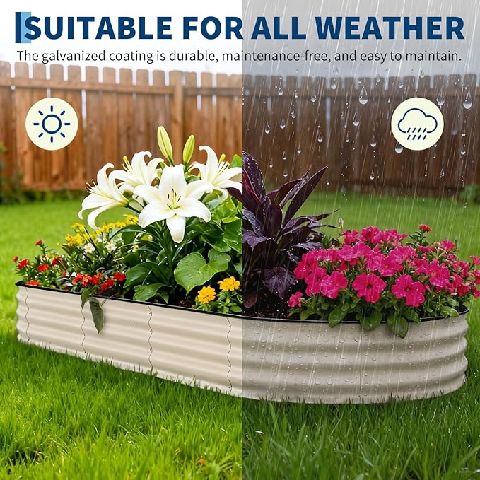 Garvee 2 Pack Galvanized Raised Garden Beds - Image 6