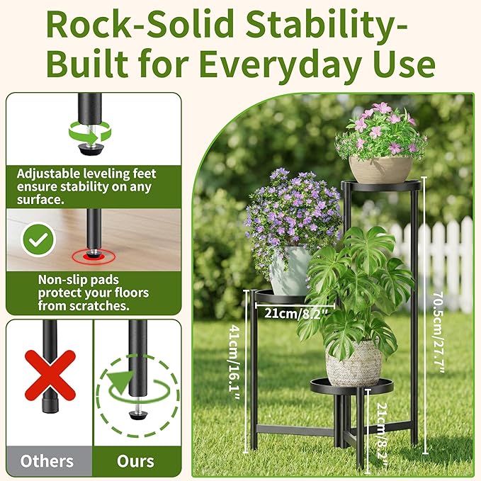 3 Tier Large Plant Stand Indoor - Image 3