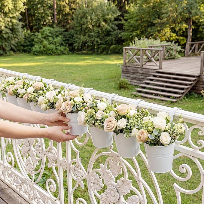 HowRU Hanging Flower Pots, Railing Planter Box - Image 6