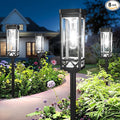 KOOPER Taller Solar Pathway Lights Outdoor, 8 Pack Upgraded Brighter Solar by KOOPER